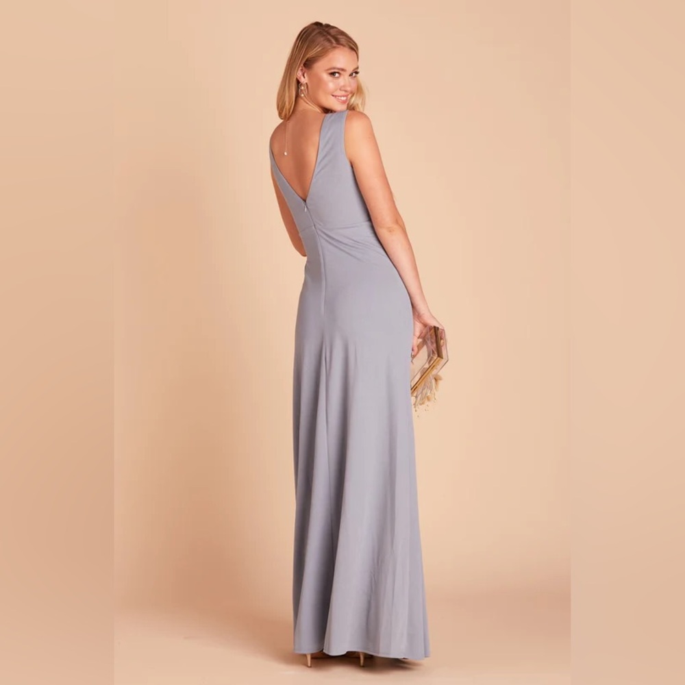 Birdy grey dusty blue shamin dress